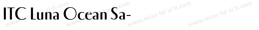 ITC Luna Ocean Sa字体转换